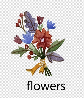 Autumn Watercolor painting, bouquet transparent background PNG clipart