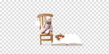 Autumn Watercolor painting Chair Comics Illustration, Bear transparent background PNG clipart