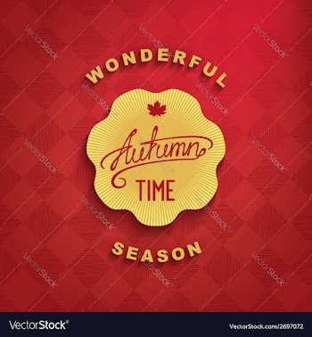 Autumn - wonderful time vector image