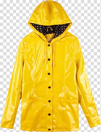 Autumn, yellow raincoat transparent background PNG clipart
