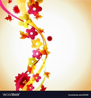  					Autumnal abstraction vector image														