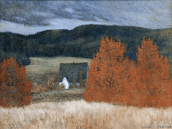 Autumnal Mood (1899) painting in high | Free Photo - rawpixel