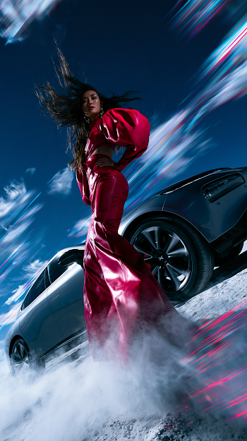 Avant-Garde Fashion in Desert Dynamics
