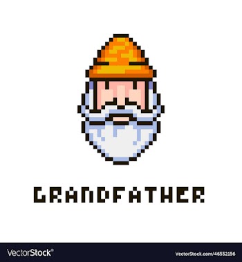 avatar face of a gray bearded grandfather