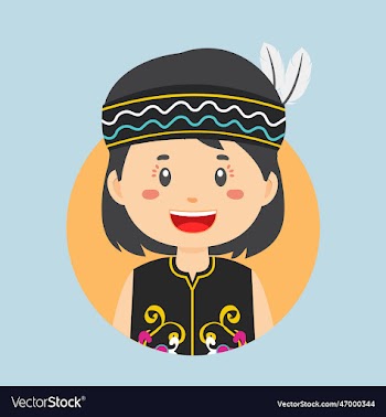 avatar of a dayak indonesian character