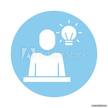 avatar silhouette with bulb block style