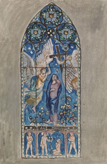 Ave maria, sketch for a stained | Free Photo - rawpixel