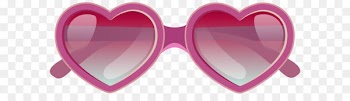 Aviator sunglasses Clip art - Pink Heart Sunglasses PNG Clipart Image 