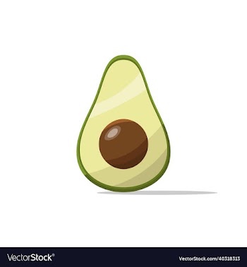 avocado cartoon