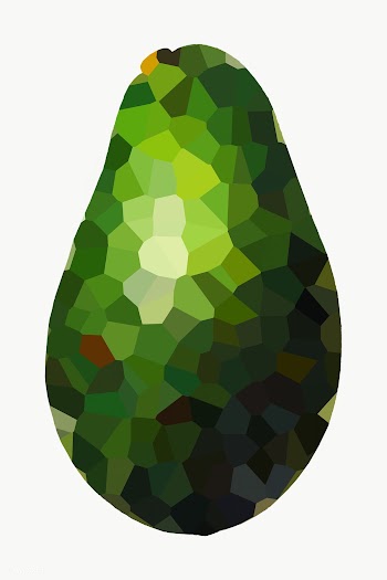 Avocado crystallized style overlay | Free  transparent png - 2347211