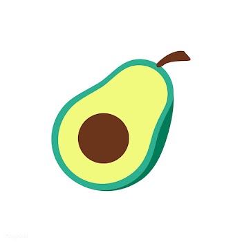 Avocado cut in half isolated graphic illustra.. | Free stock vector - 429428