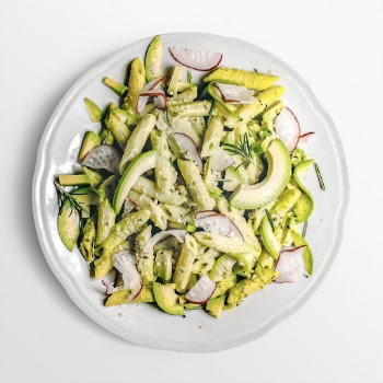 Avocado pasta sticker, food photography | Free PSD - rawpixel