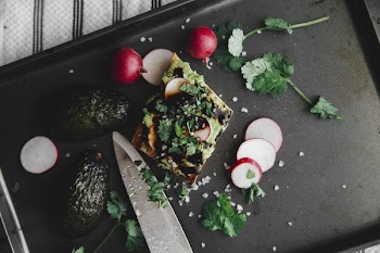 Avocado Toast And Toppings Flat