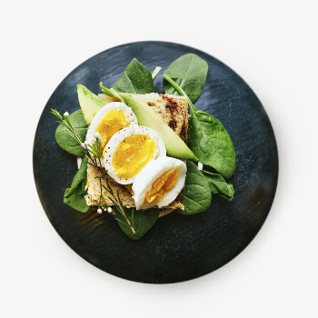 Avocado toast with egg collage | Free PSD - rawpixel