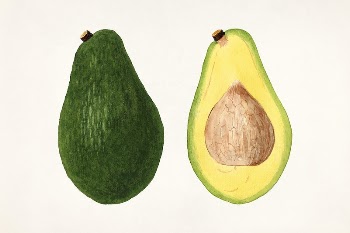 Avocados (Persea) (1937) by anonymous. | Free Photo Illustration - rawpixel