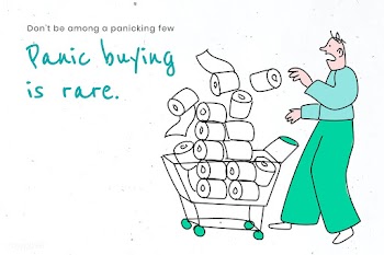 Avoid panic buying and stockpiling. This image is part our collaborati.. | Free  illustration - 2332054