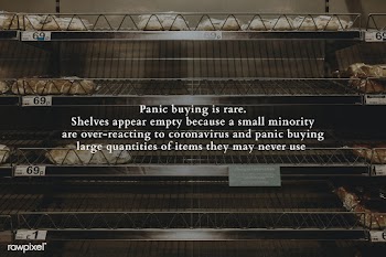 Avoid panic buying and stockpiling. This image is part our collaborati.. | Free  photo - 2331937