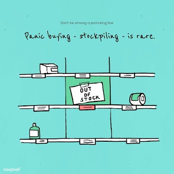 Avoid panic buying and stockpiling. This image is part our collaborati.. | Free  vector - 2332950