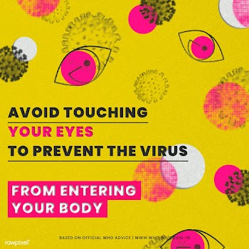 Avoid touching your face during COVID-19 social template source WHO il.. | Free  illustration - 2323775