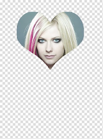 Avril Lavigne in Heart transparent background PNG clipart