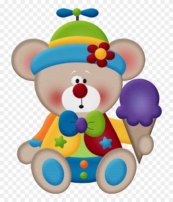 Aw Circus Bear 10 - Minus Birthday Kids Clipart