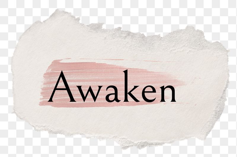 Awaken png ripped paper word | Free PNG - rawpixel