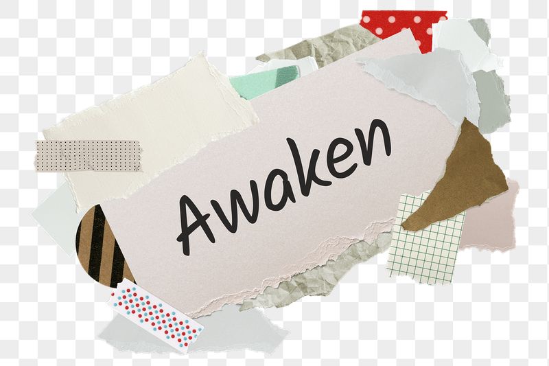 Awaken png word sticker, aesthetic | Free PNG - rawpixel