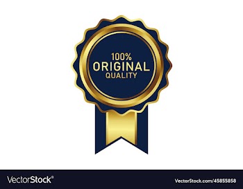 award badge in gold color