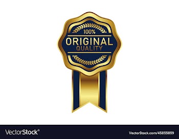 award badge in gold color