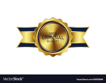 award badge in gold color