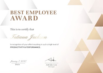 Award certificate template, gold modern | Free PSD Template - rawpixel