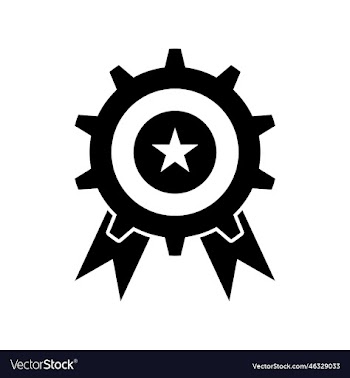 award seal stamp with star icon