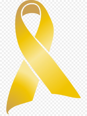 Awareness ribbon Childhood cancer Clip art - gold ribbon 