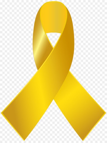 Awareness ribbon Childhood cancer Clip art - gold ribbon 