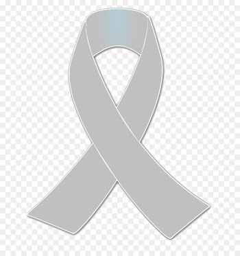 Awareness ribbon HIV/AIDS Silver - ribbon 