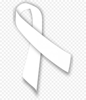 Awareness ribbon Lung cancer White ribbon - ribbon 