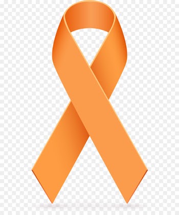 Awareness ribbon Orange ribbon Leukemia Cancer - MS Awareness Cliparts 