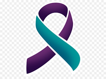 Awareness ribbon Suicide prevention Decal - watercolor ribbon 