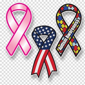 Awareness ribbon World Autism Awareness Day, color ribbons transparent background PNG clipart