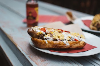 Awesome beef hotdog 
