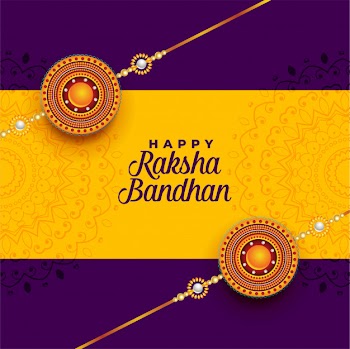 Awesome decorative rakhi  for raksha bandhan festival Free Vector