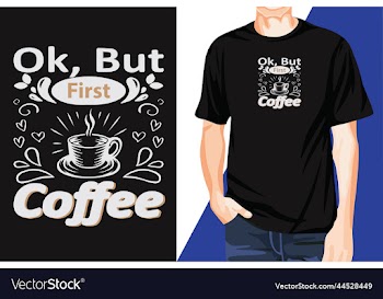awesome eye-catchy modern coffee lover t-shirt
