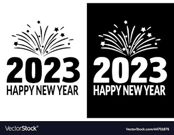 awesome eye-catchy modern happy new year 2023