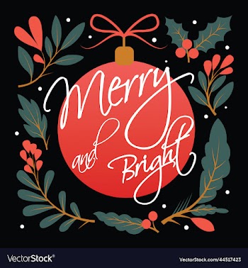 awesome eye-catchy modern merry and bright design