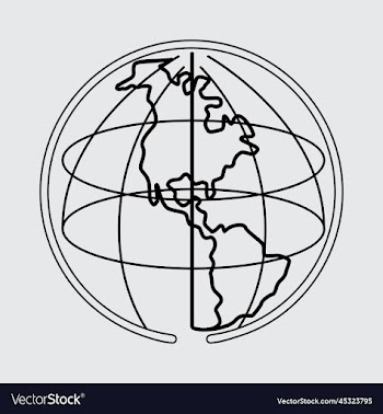 awesome eye-catchy modern world map line design