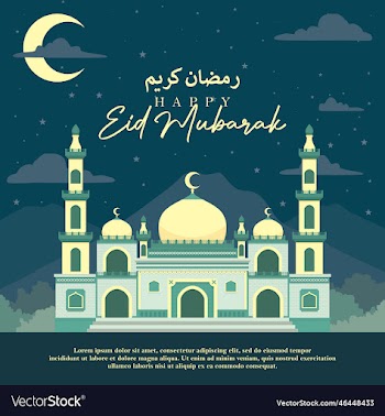 awesome islamic mosque building celebrating eid