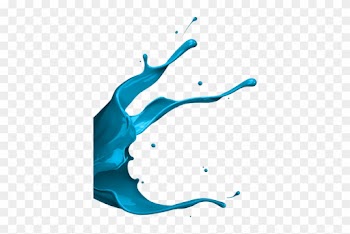 Awesome Paint Splatter Clipart Blue Paint Splash Png - Blue Paint Splashes Png