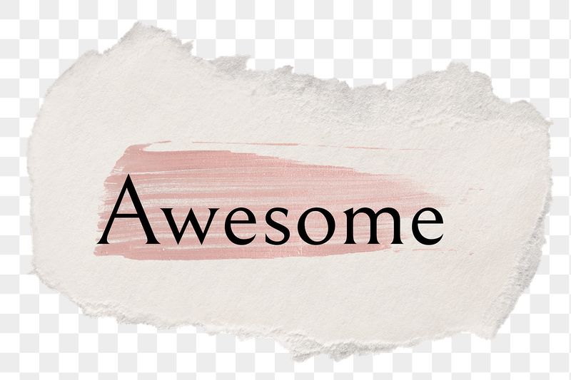 Awesome png ripped paper word | Free PNG - rawpixel