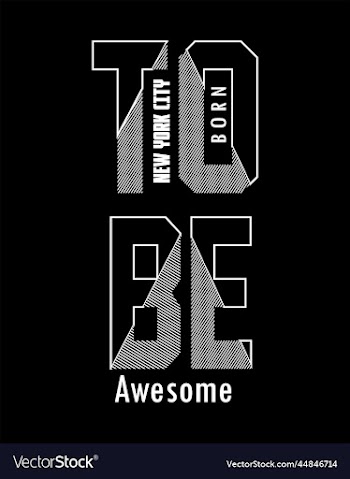 awesome typography for t shirt design premium