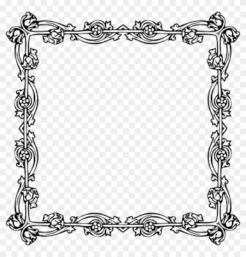 Awesome Victorian Picture Frame Within Clipart Style - Victorian Frame Png